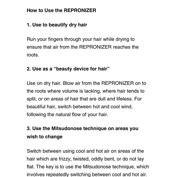 Bioprogramming LUMIELINA REPRONIZER  4D Plus Hair Dryer - Picture 6 of 7